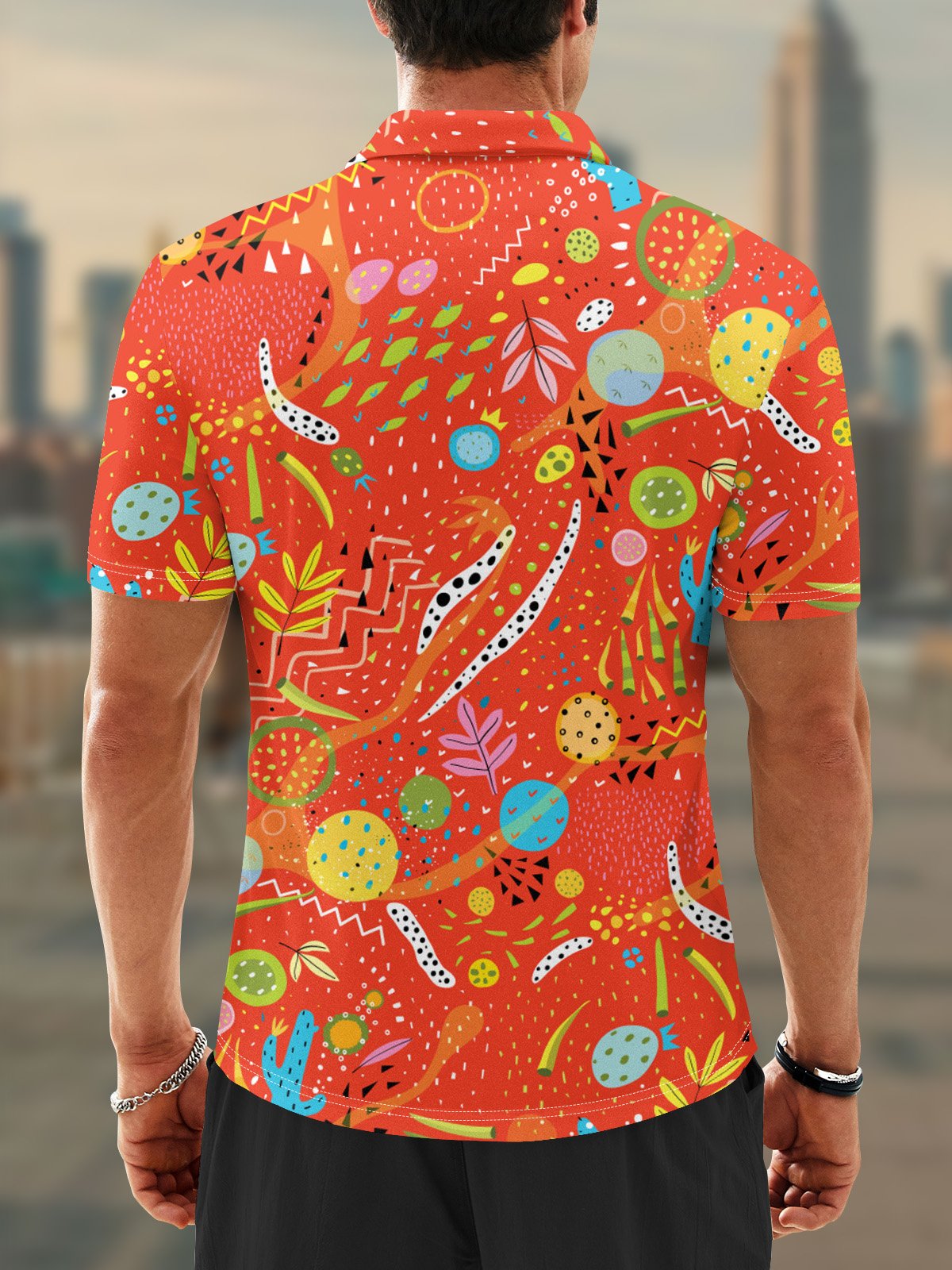 Moisture Wicking Cinco de Mayo Cactus Golf Polo