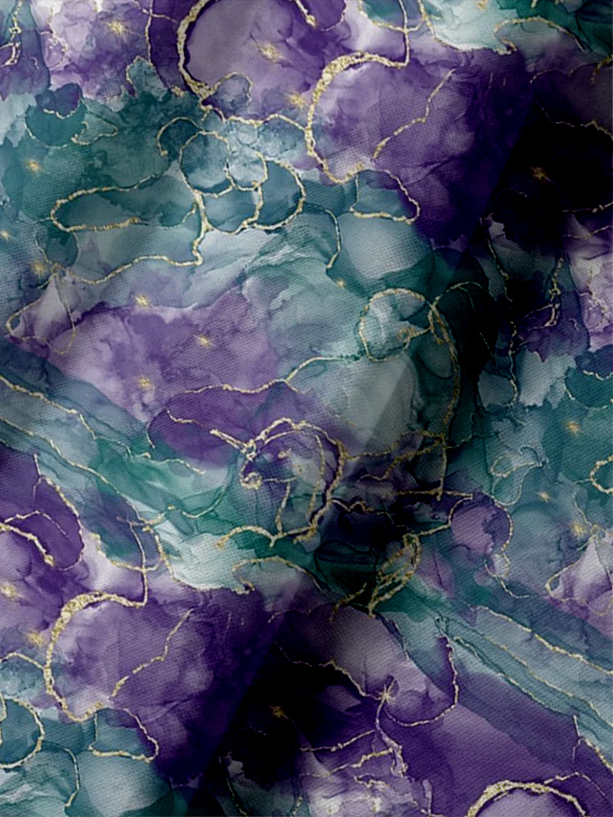 Moisture Wicking Abstract Gradient Short Sleeve Golf Polo