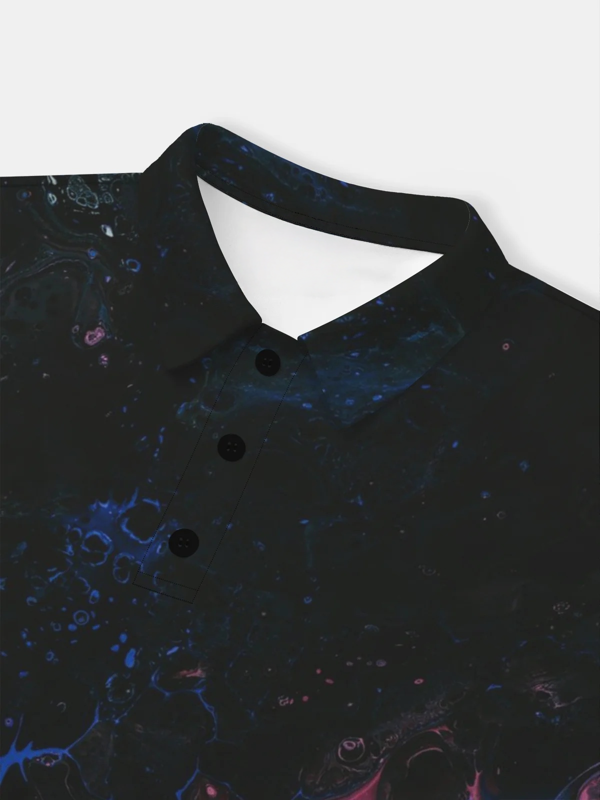 Moisture Wicking Gradient Color Abstract Stripes Short Sleeve Golf Polo