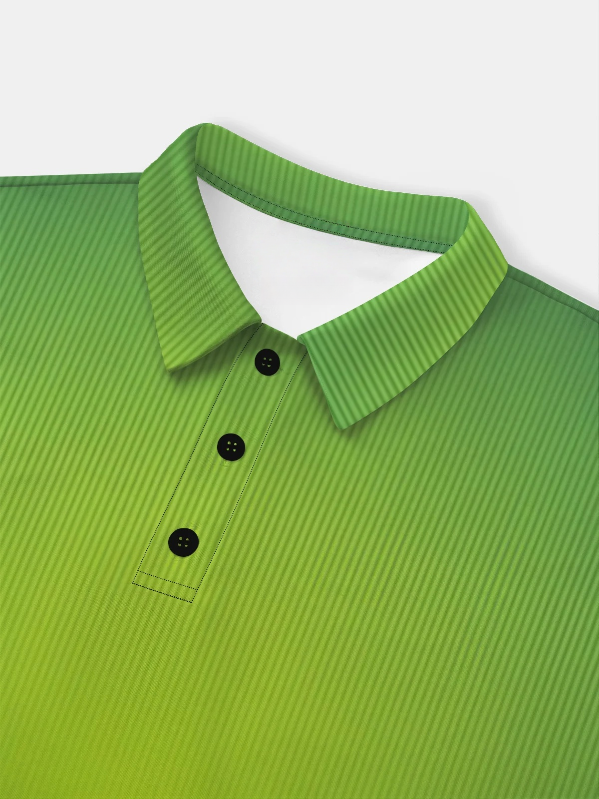 Moisture Wicking 3D Abstract Gradient Color Stripes Short Sleeve Golf Polo