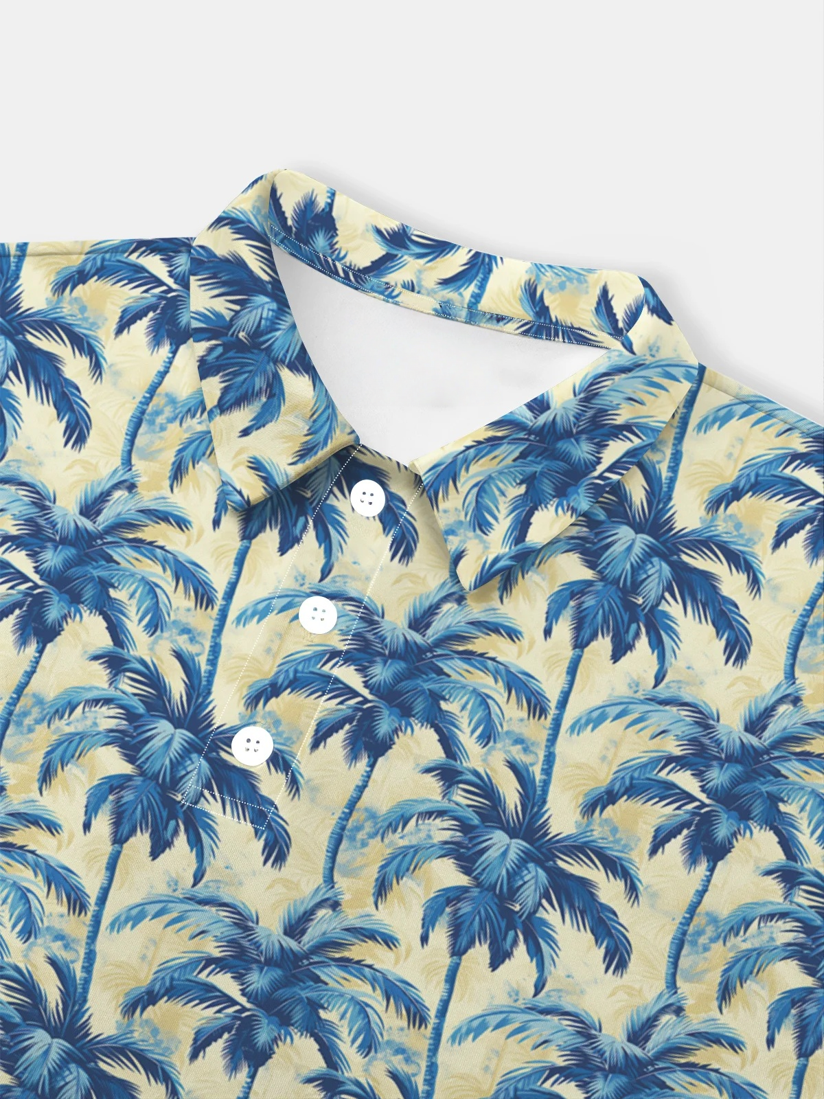 Moisture Wicking Coconut Tree Short Sleeve Golf Polo