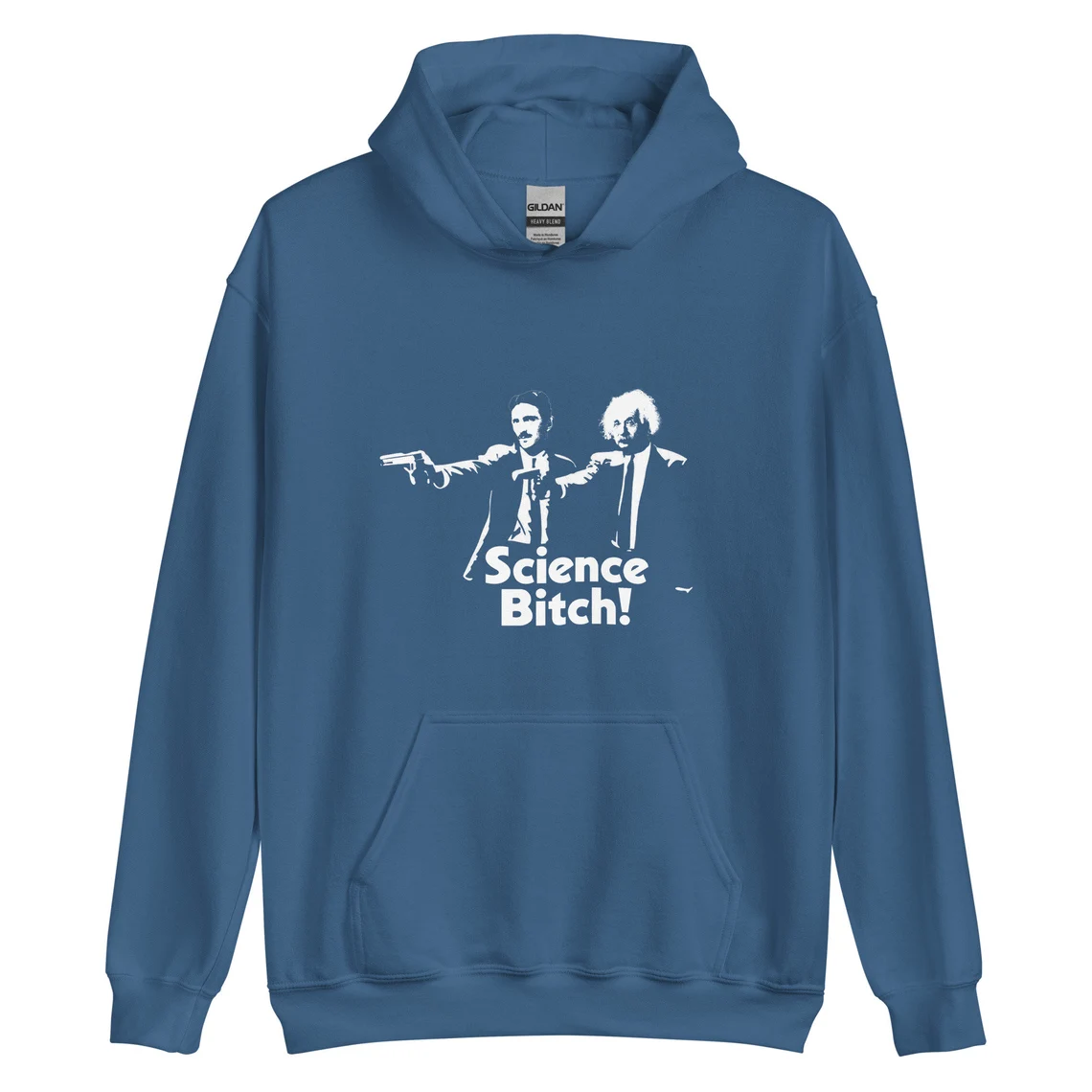 Tesla & Einstein Hoodie - Science Bitch!