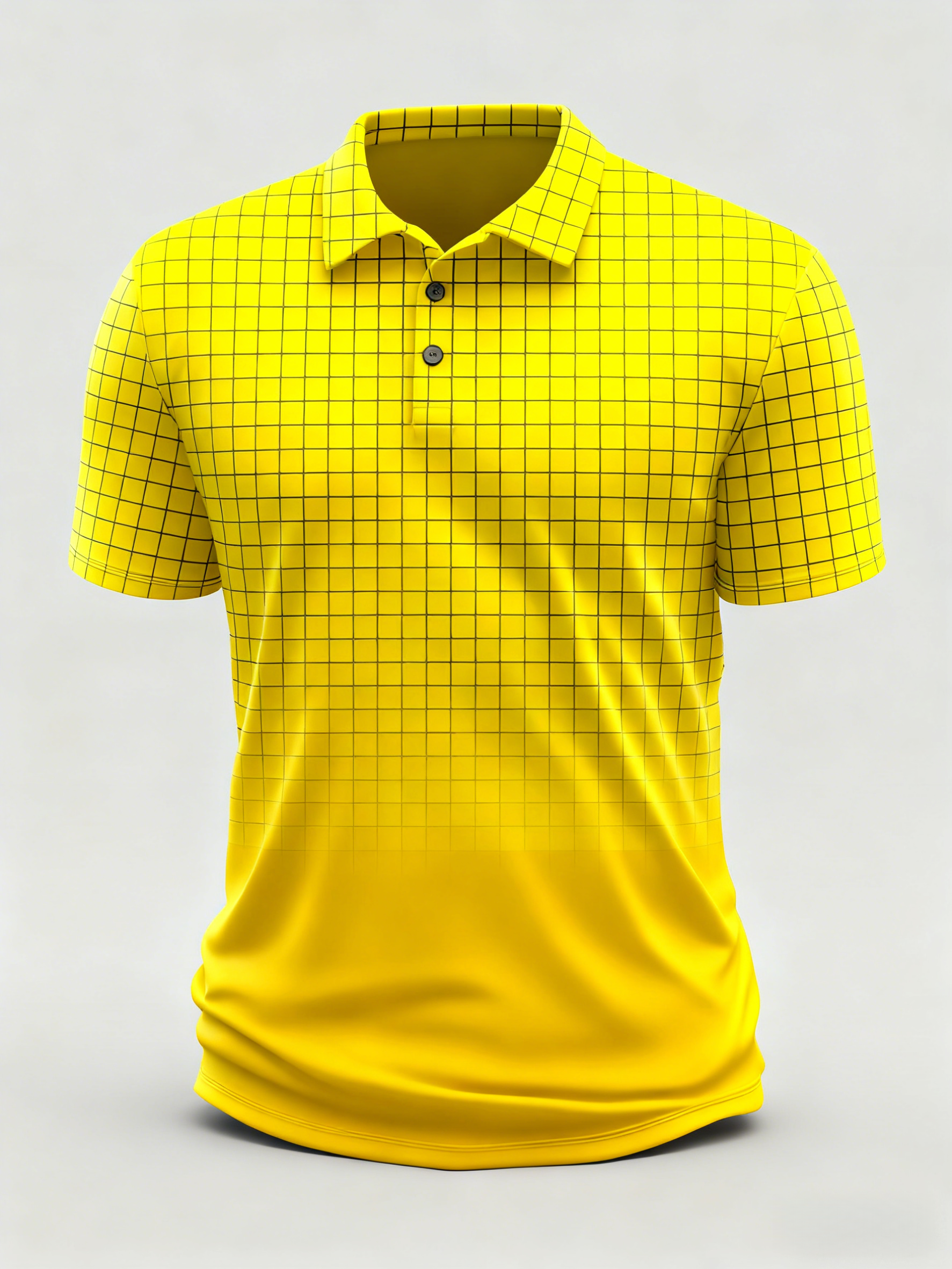 Moisture wicking golf polo 3D Gradient Color Abstract Geometric Polo