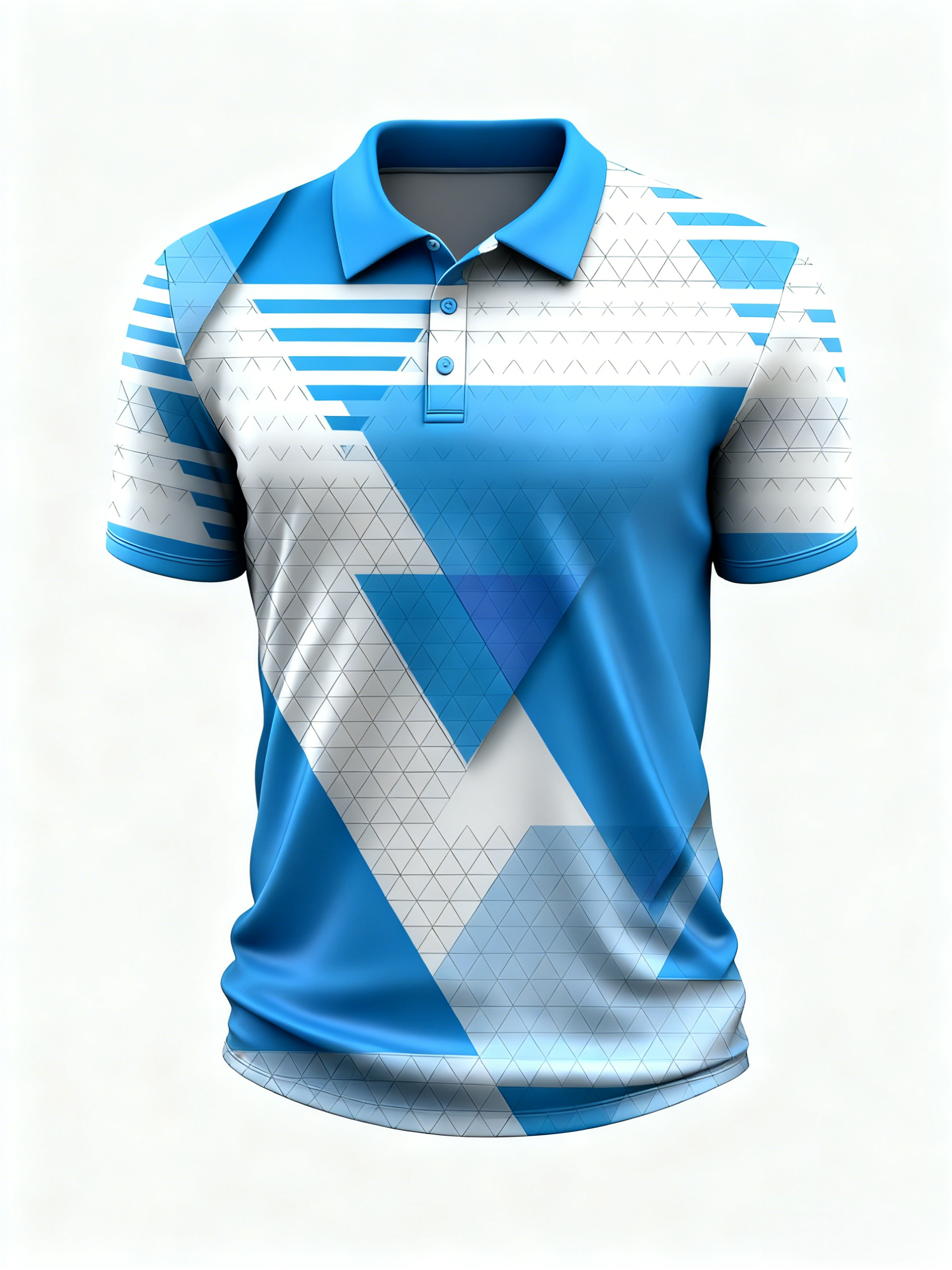 Moisture Wicking Golf Polo 3D Geometry