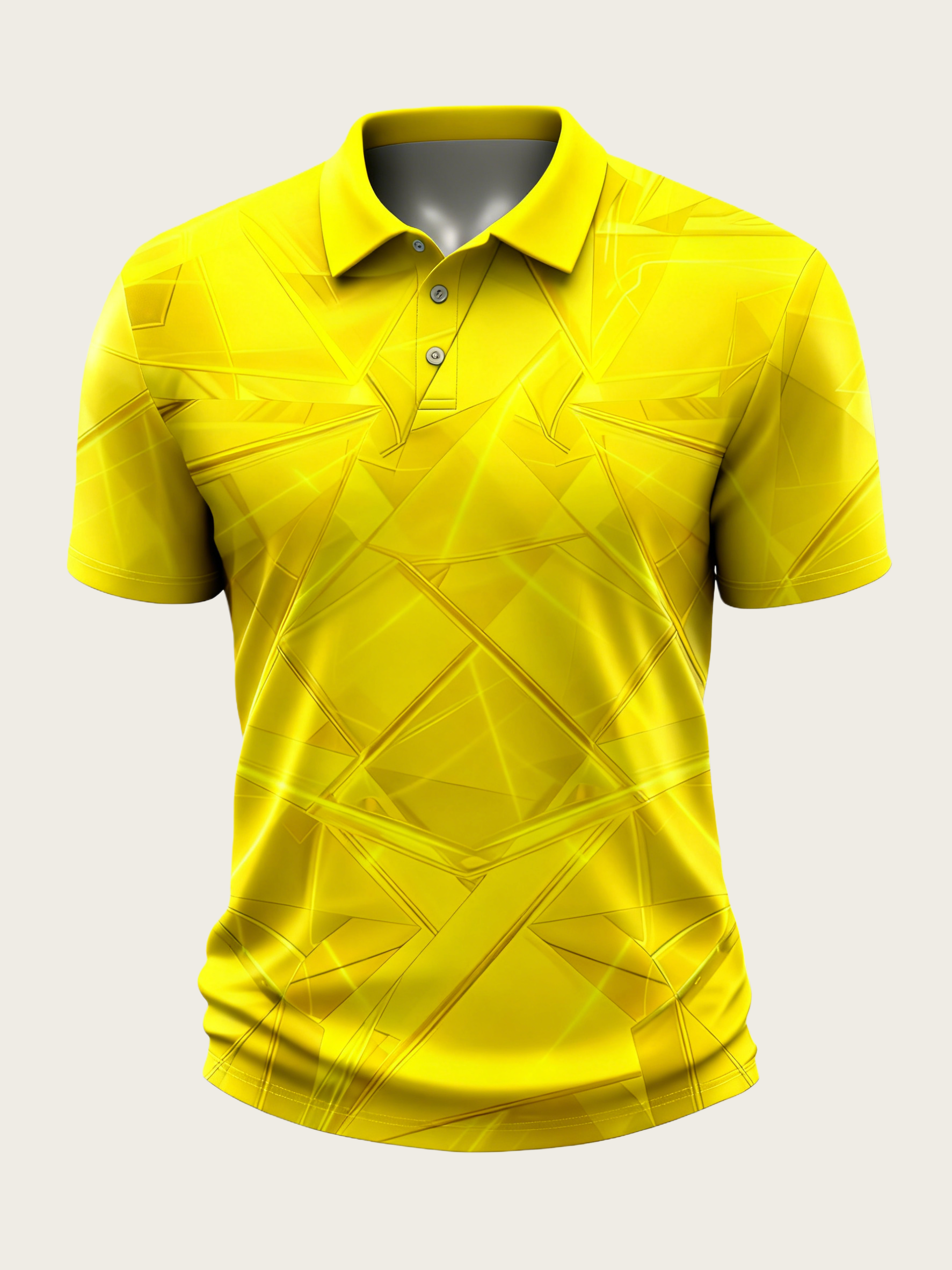 Moisture Wicking Golf Polo 3D Gradient Color Abstract Mechanical Geometry Polo