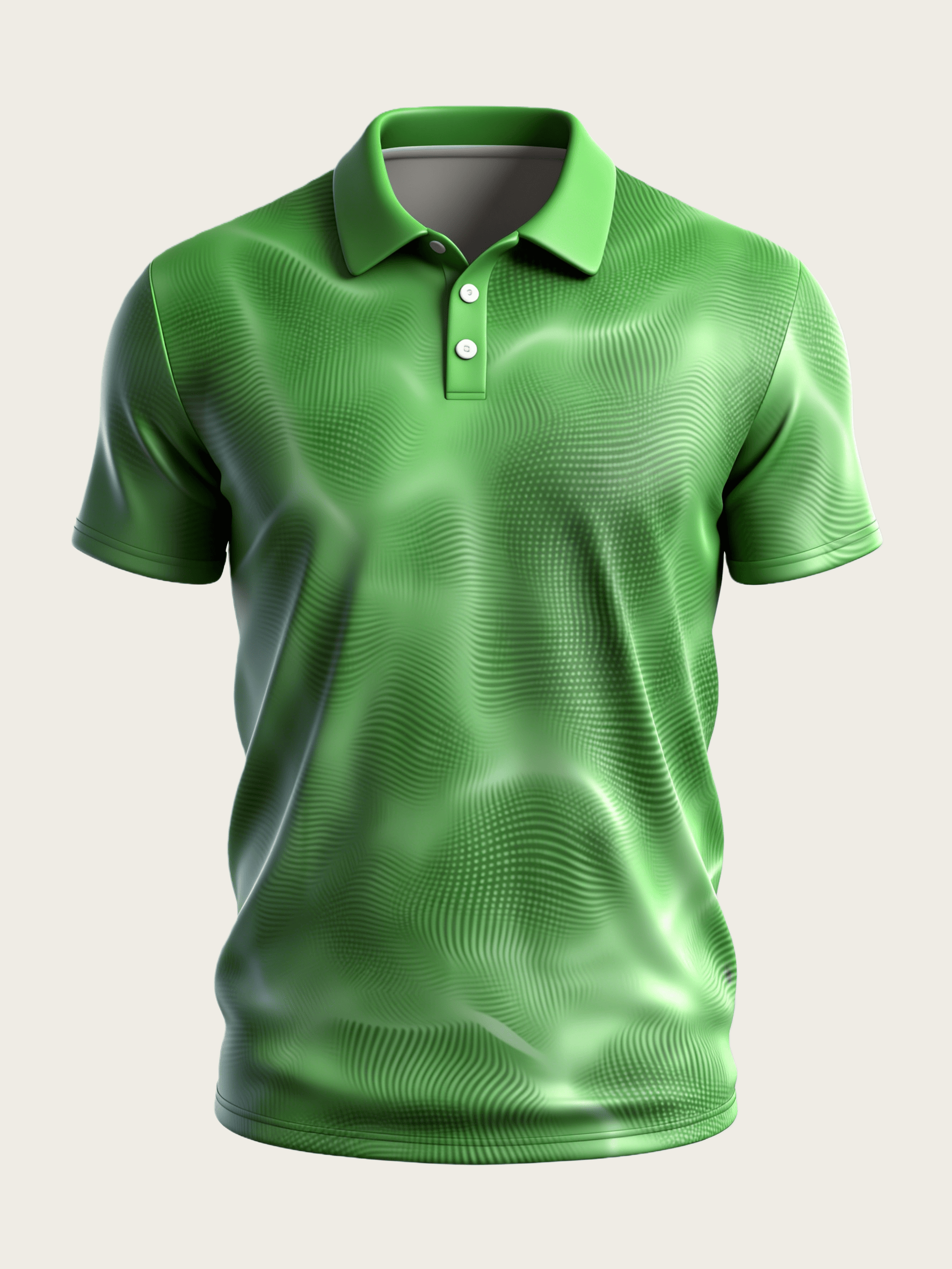Gradient 3D Abstract Polka Dot Short Sleeve Polo Shirt