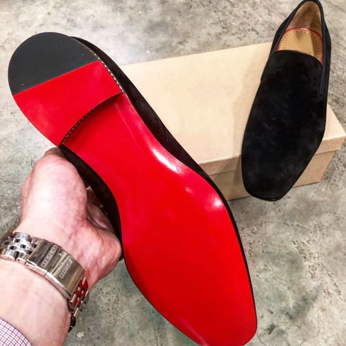 Black Slip-On Loafers(Pre-sale)