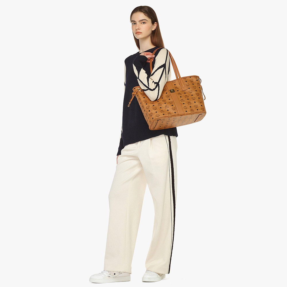 MEDIUM REVERSIBLE LIZ SHOPPER IN VISETOS 914109