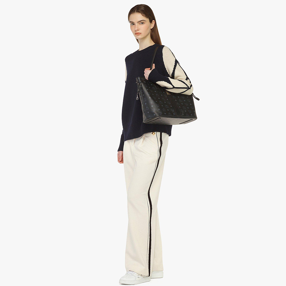 MEDIUM REVERSIBLE LIZ SHOPPER IN VISETOS 914108