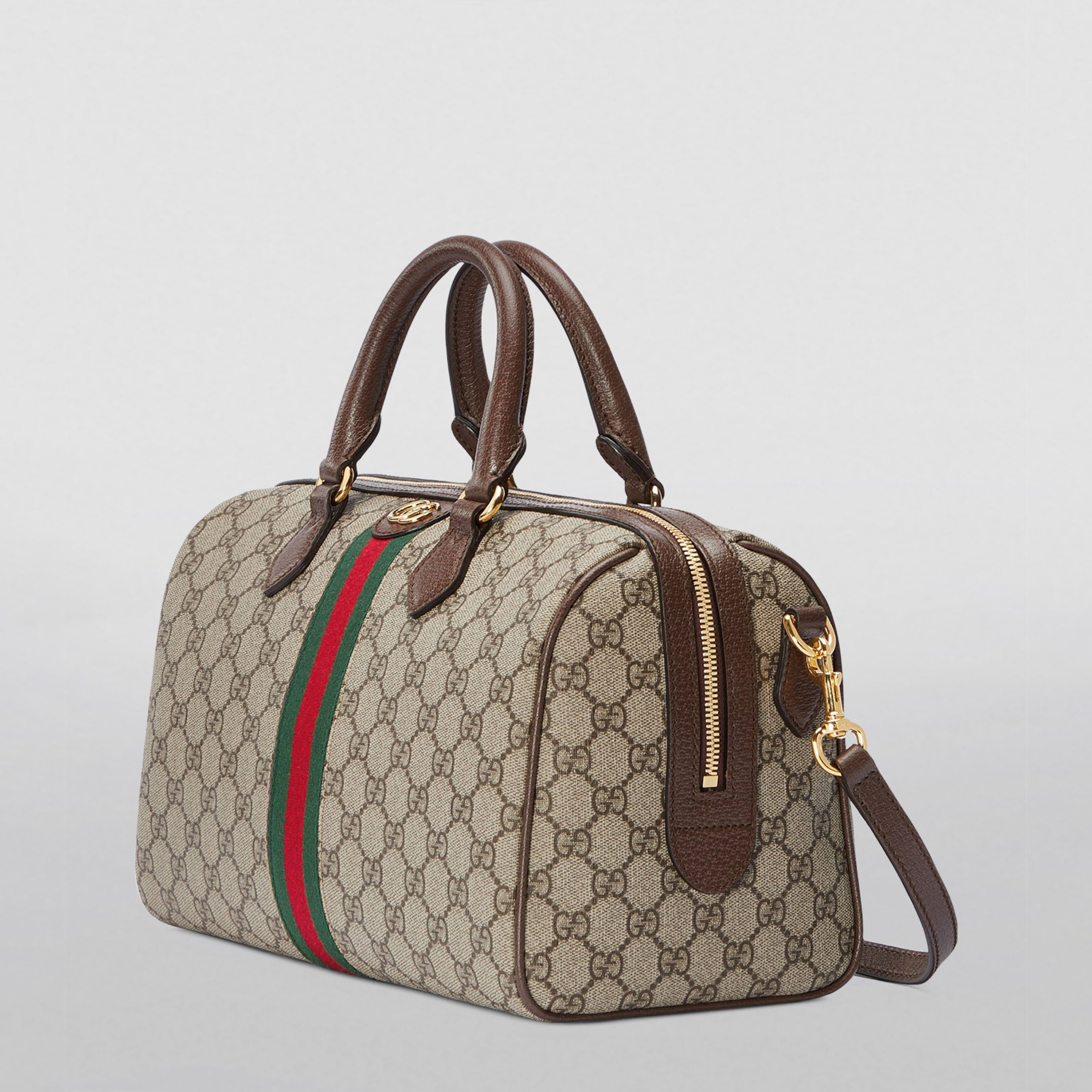 Medium Ophidia Top-Handle Bag 8745 beige