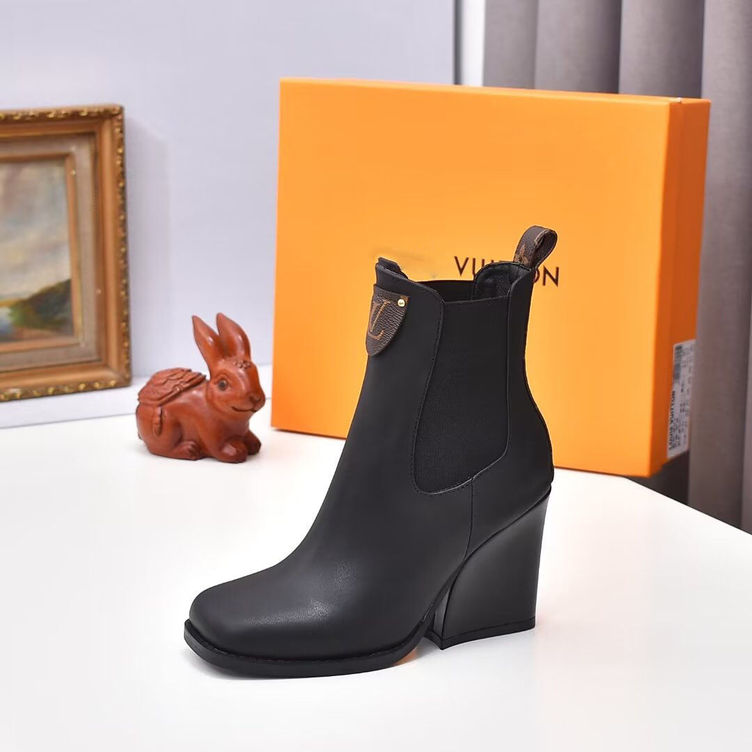 New fashion high-heeled all-match ankle boots S10