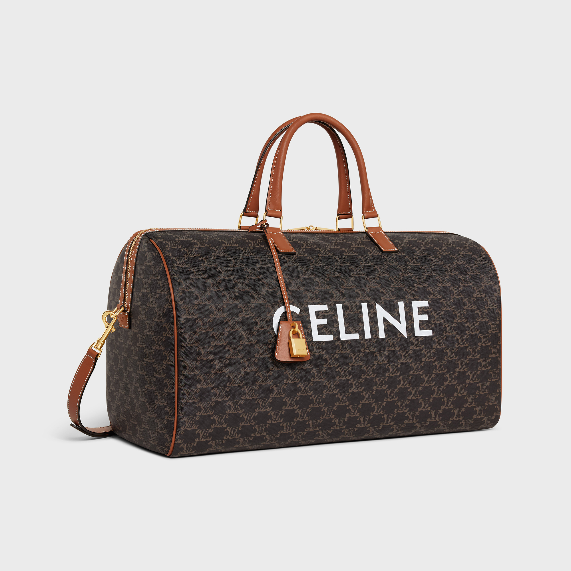 LARGE VOYAGE BAG IN TRIOMPHE CANVAS WITH CE PRINT 11155