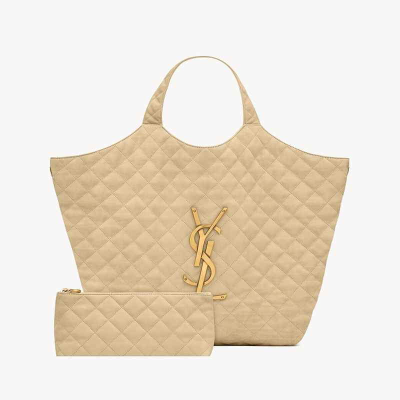 ICARE MAXI SHOPPING BAG IN QUILTED NUBUCK SUEDE 852970