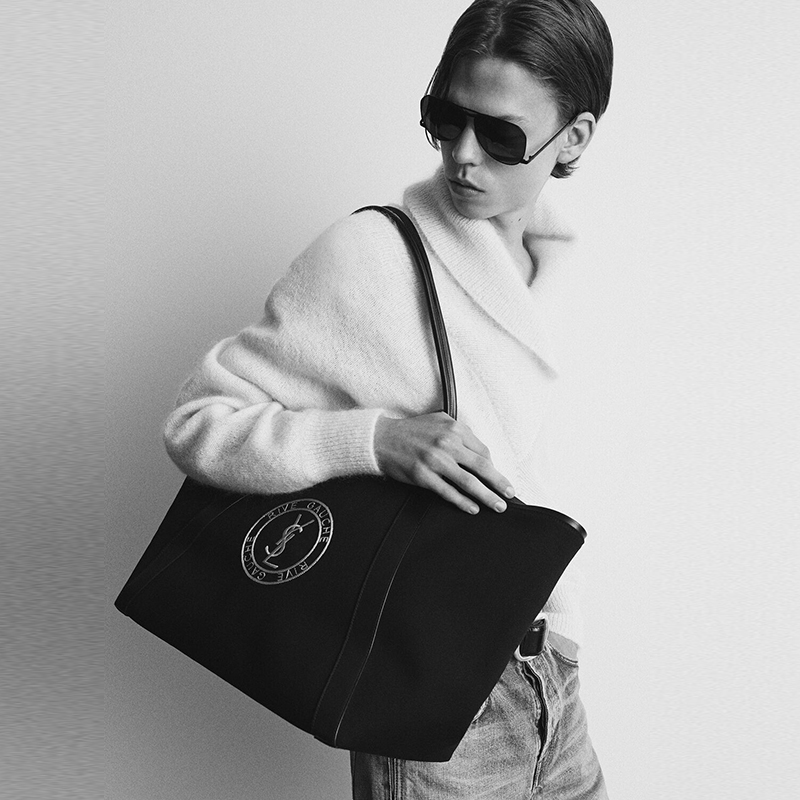 RIVE GAUCHE TOTE BAG IN CANVAS 3I1075