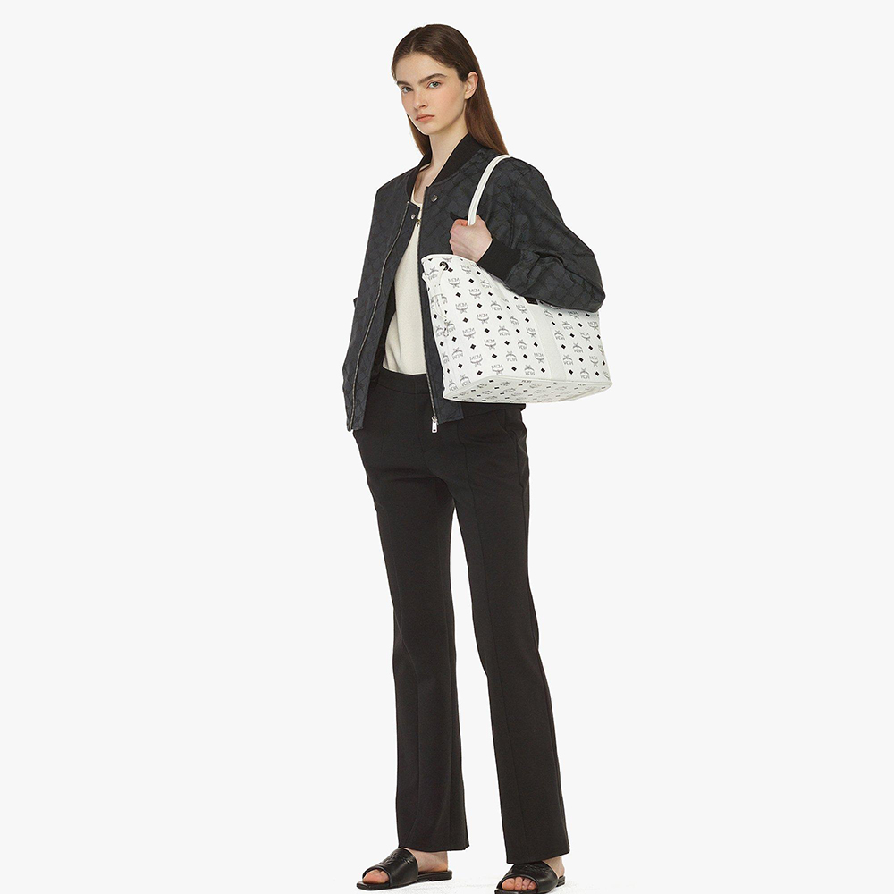 MEDIUM REVERSIBLE LIZ SHOPPER IN VISETOS 914111