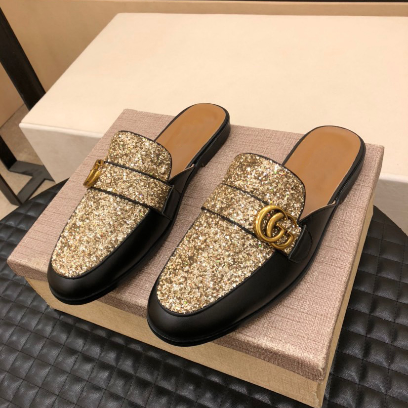 Men's Classic Lightweight Rubber Flexible Half Slippers-17