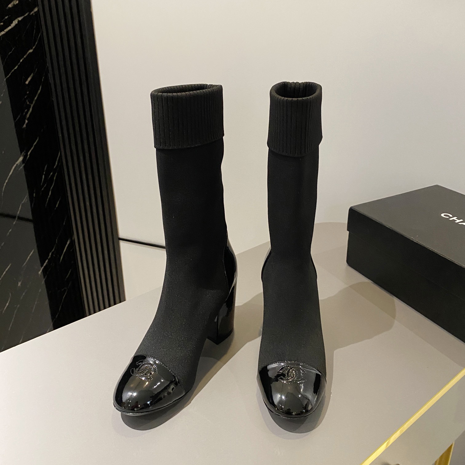 CN Ladies Knitted Sock Boots XC0723082102