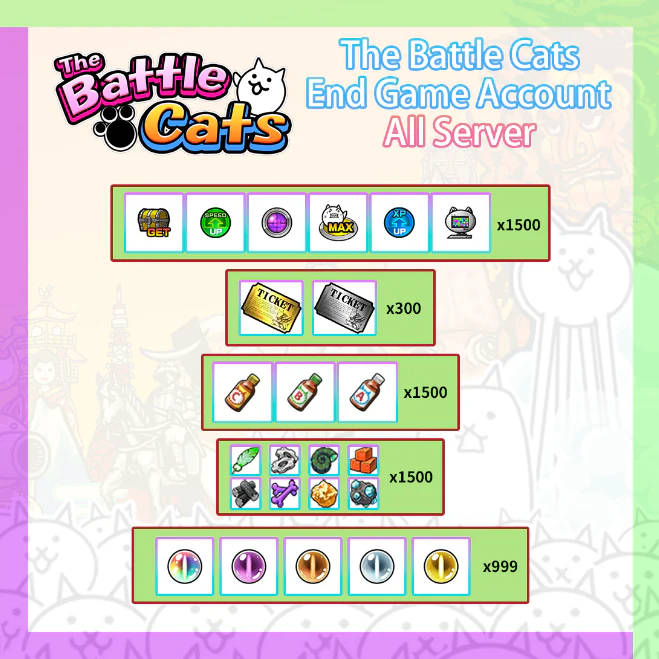 [All Server] The Battle Cats Account