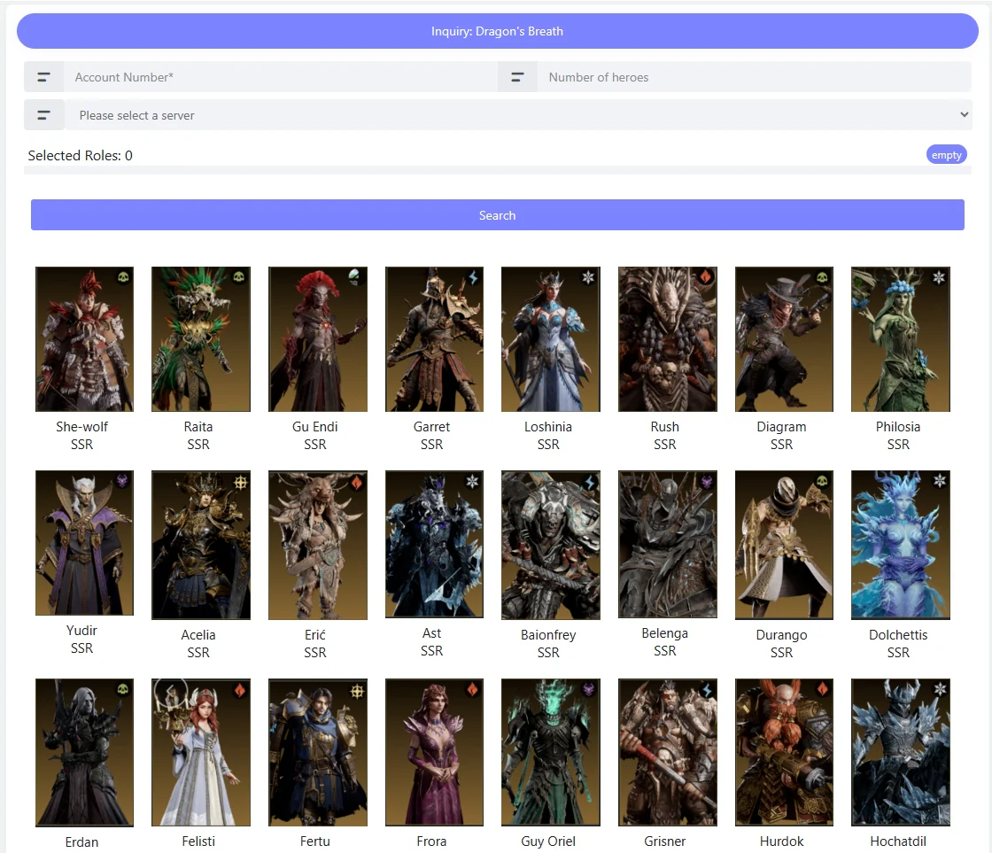 [Global] Dragonheir: Silent Gods 10000+ Accounts selective Catalog Starters Accounts Reroll totally unlinked