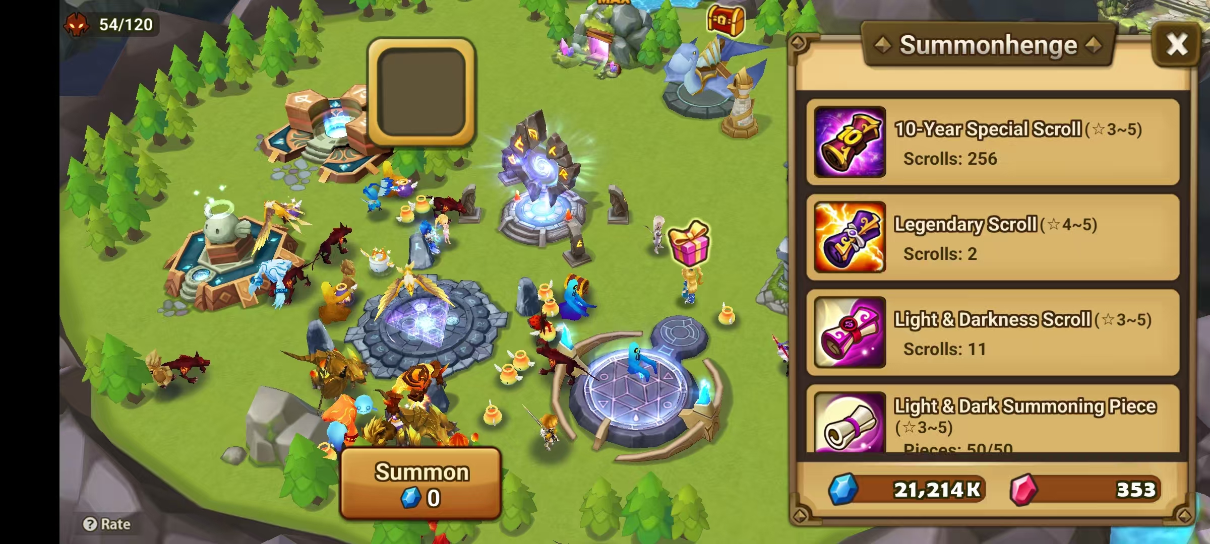 [Global] Summoners War Starter Reroll Account 200~220× 11th Anniversary Scroll + 7 Light-Dark Scrolls