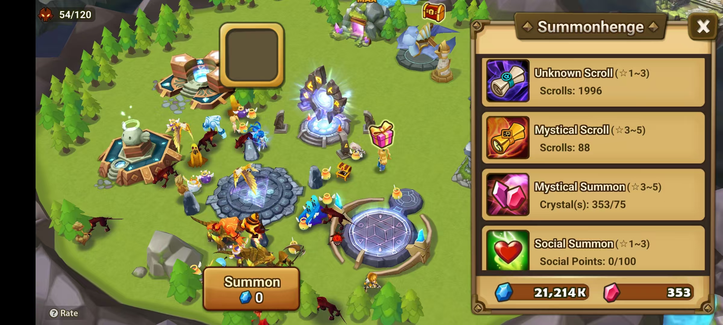 [Global] Summoners War Starter Reroll Account 200~220× 11th Anniversary Scroll + 7 Light-Dark Scrolls