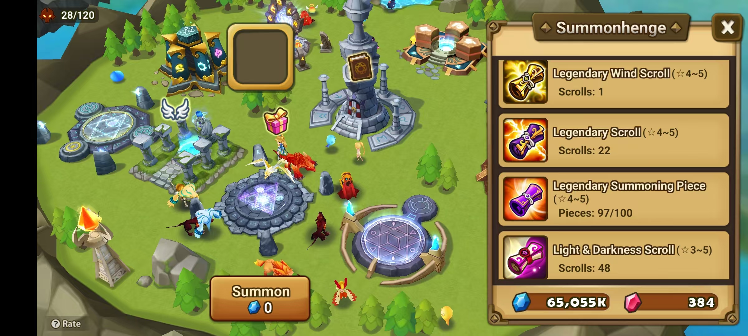 [Global] Summoners War Starter Reroll Account 680× Mystical Scrolls+ 44 Light-Dark Scrolls, 10-Year Special Scroll × 200