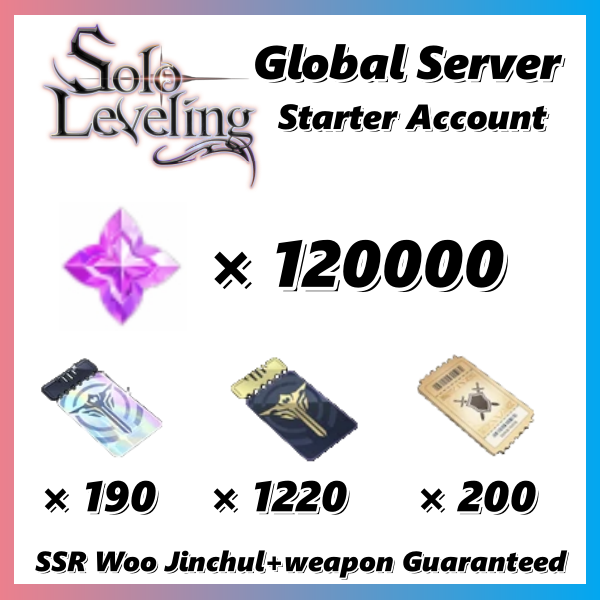 [ Global ] Solo Leveling:ARISE Essence Stones Starter Account type2
