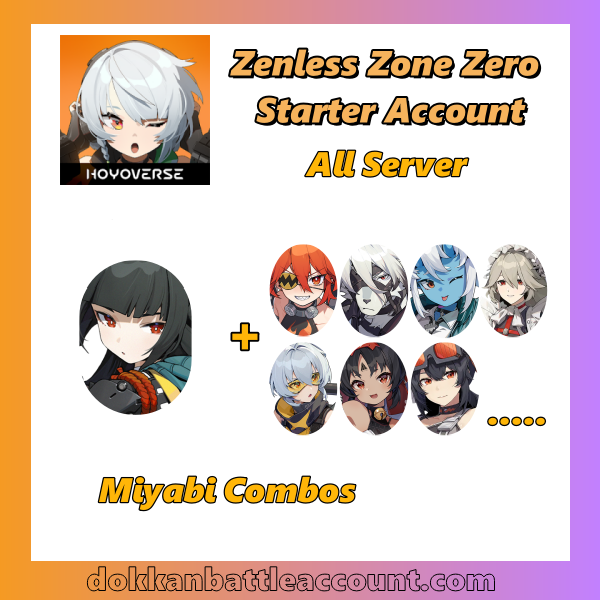 Zenless Zone Zero ZZZ Miyabi starter account for sale – all servers