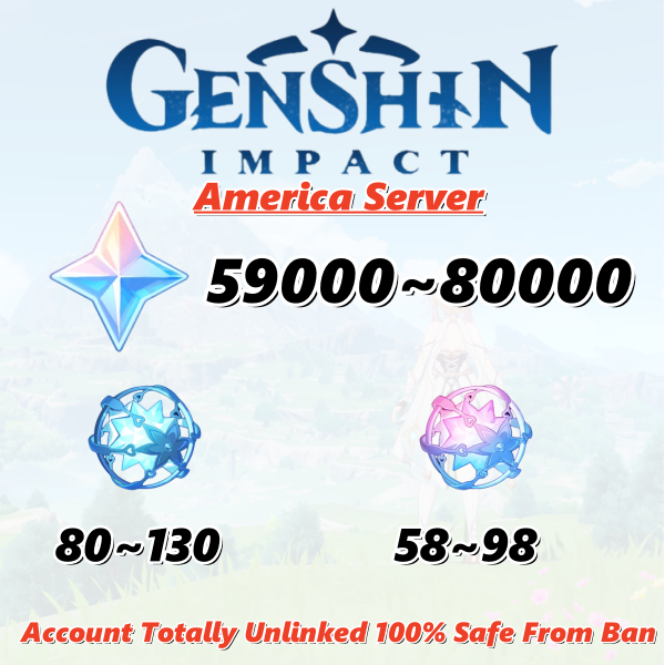 [America] Genshin Impact Farmed Primogems Reroll Account | No Email Linked