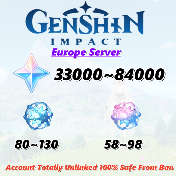 [Europe] Genshin Impact Farmed Primogems Reroll Account | No Email Linked