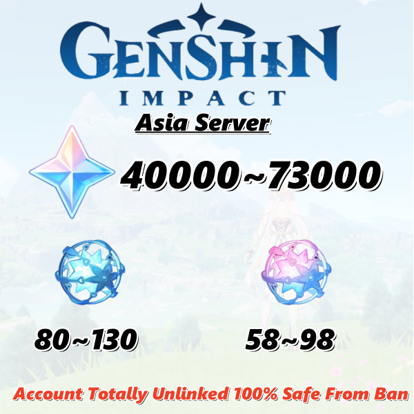 [Asia] Genshin Impact Farmed Primogems Reroll Account | No Email Linked