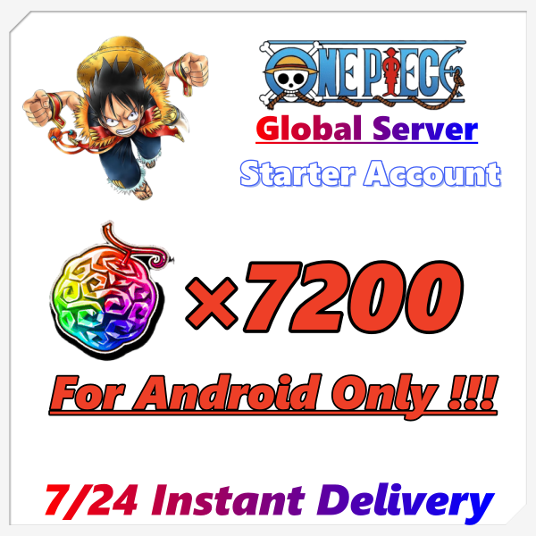 [Global] One Piece Treasure Cruise Starter Account 7000+ Gems With 15~35 Limited Characters For Android