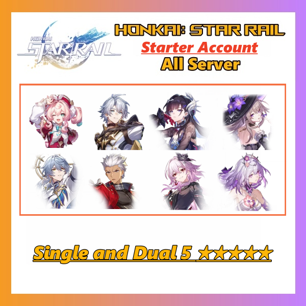 [America|Europe] Honkai: Star Rail Anaxa Starter Accounts with Banner 5 Star Characters