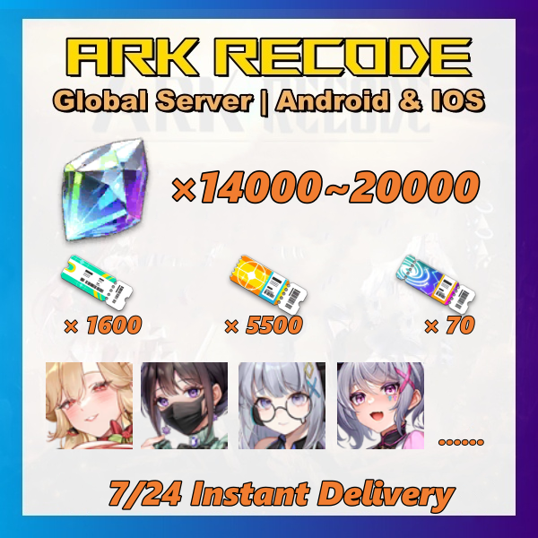 Ark Re:code Account with 14000 Diomands 8000 Contacts and banner 5 ❤