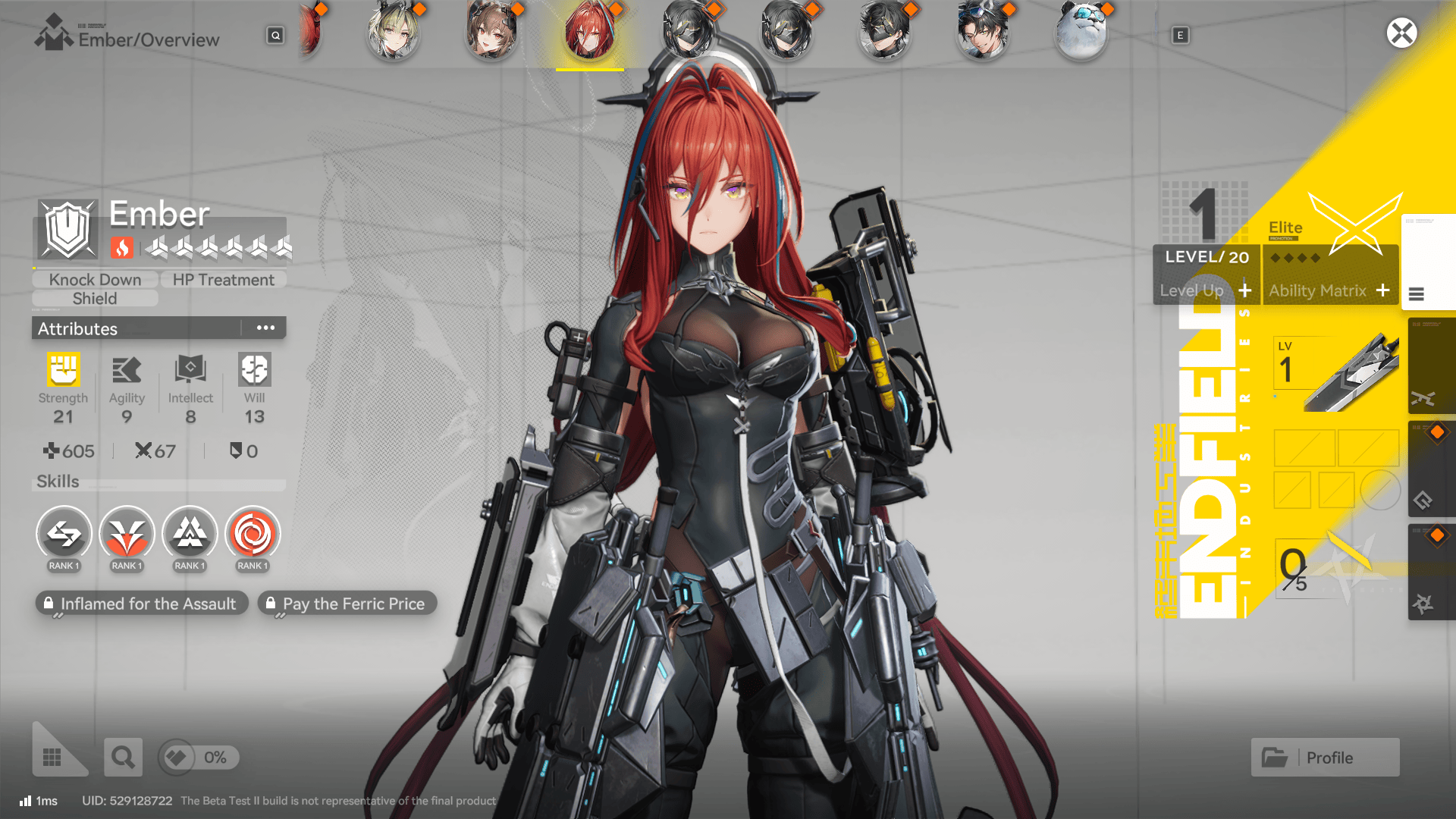 Ember Arknights Endfield Operator