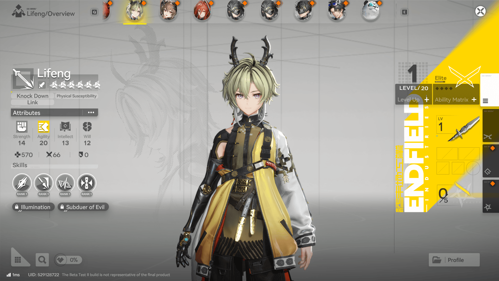 Lifeng Arknights Endfield Operator