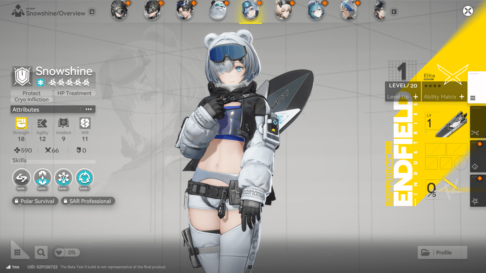 Snowshine Arknights Endfield Operator