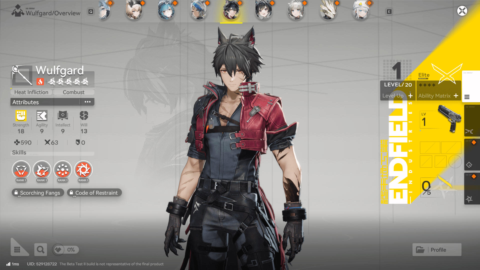 Wulfgard Arknights Endfield Operator