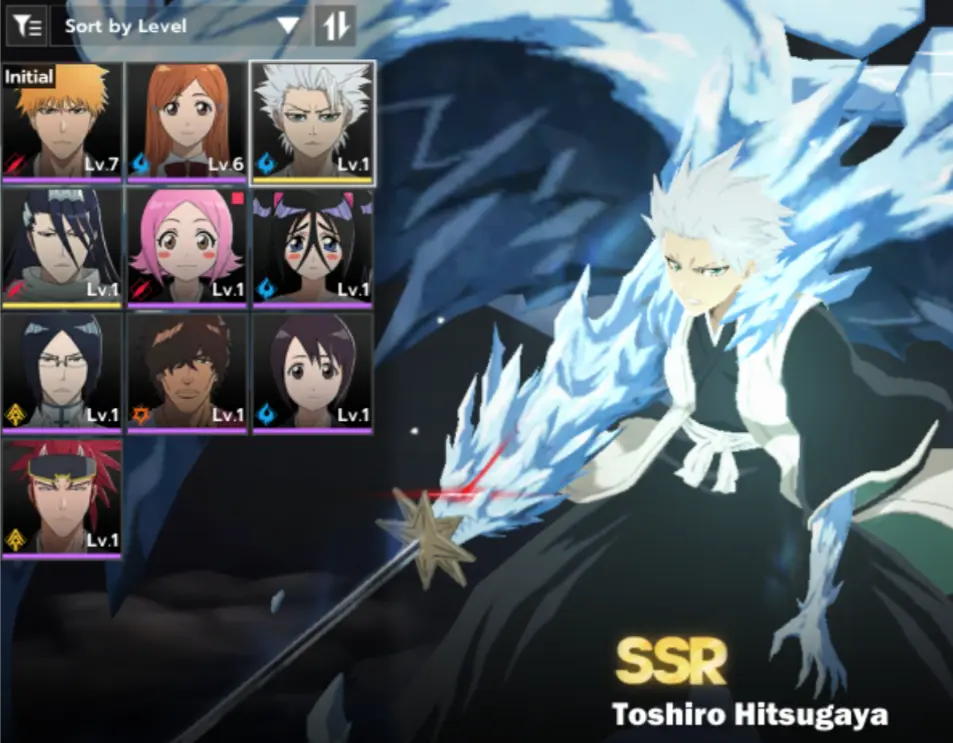 NA|EU Server| BLEACH: Soul Resonance Account for Sale – Toshiro+Byakuya