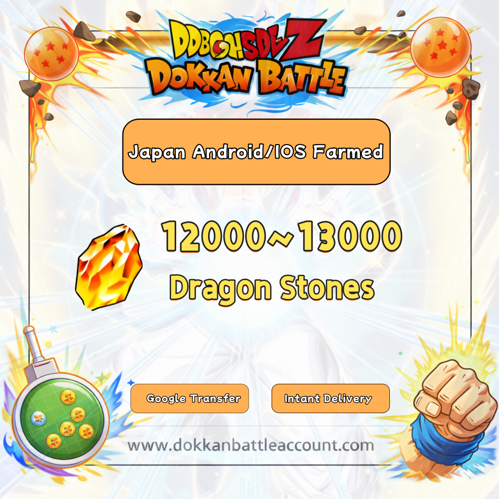 [Instant Delivery][Japan] Dokkan Battle Farmed Account 13000+ DS for Android or IOS