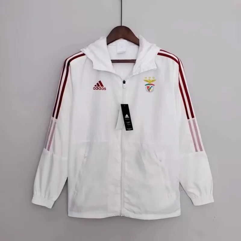 Benfica white windbreaker coat