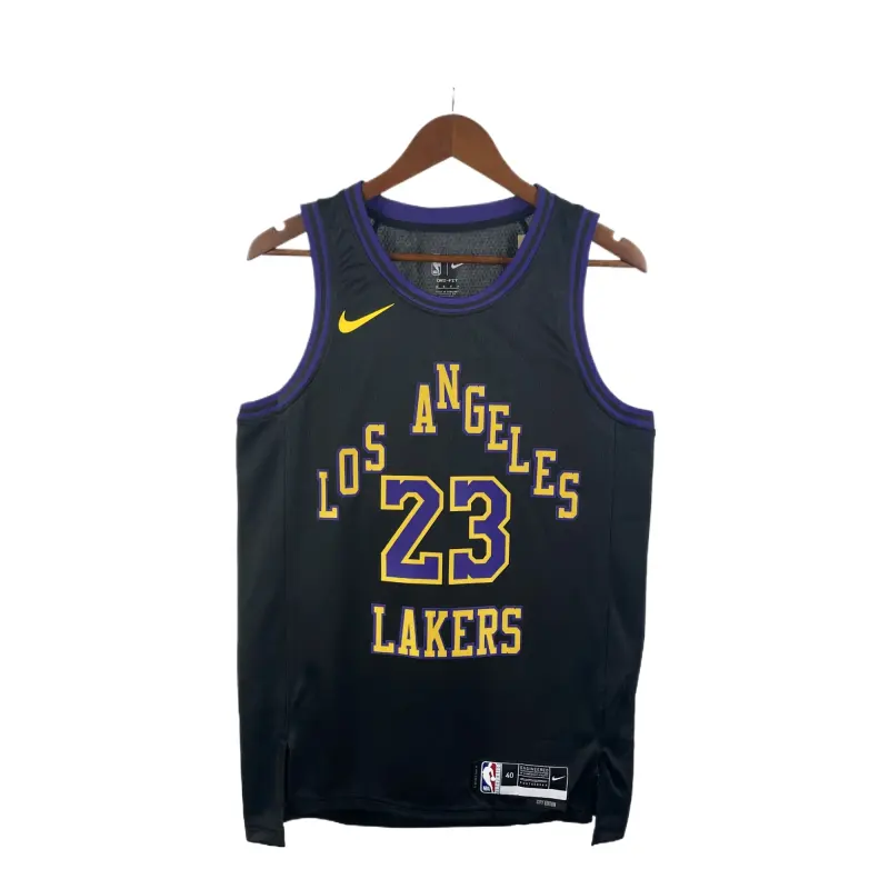 24 Season Lakers City Edition No. 23 JAMES