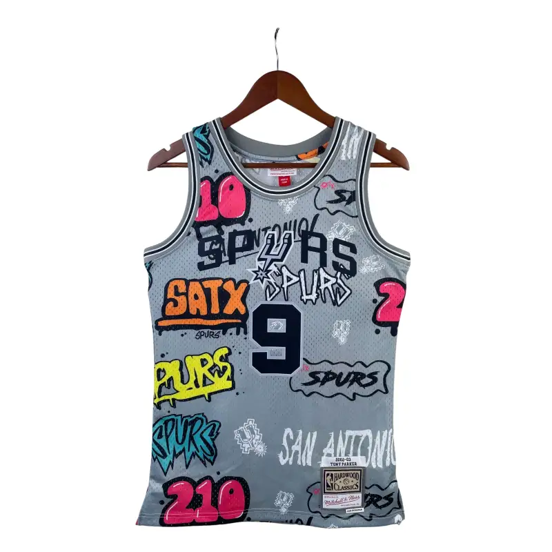 MN Heat Pressed Vintage : SW Spurs 02/03 Graffiti No.9 Parker