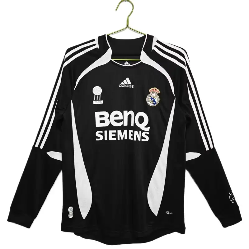 Retro Real Madrid 06/07 Away Black Long Sleeves