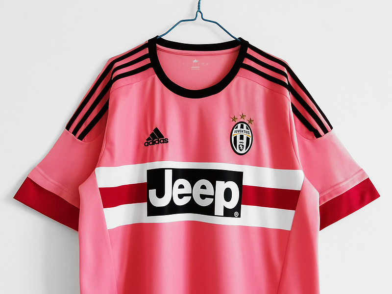 Retro 2015/16 Juventus Away Kit-Pink