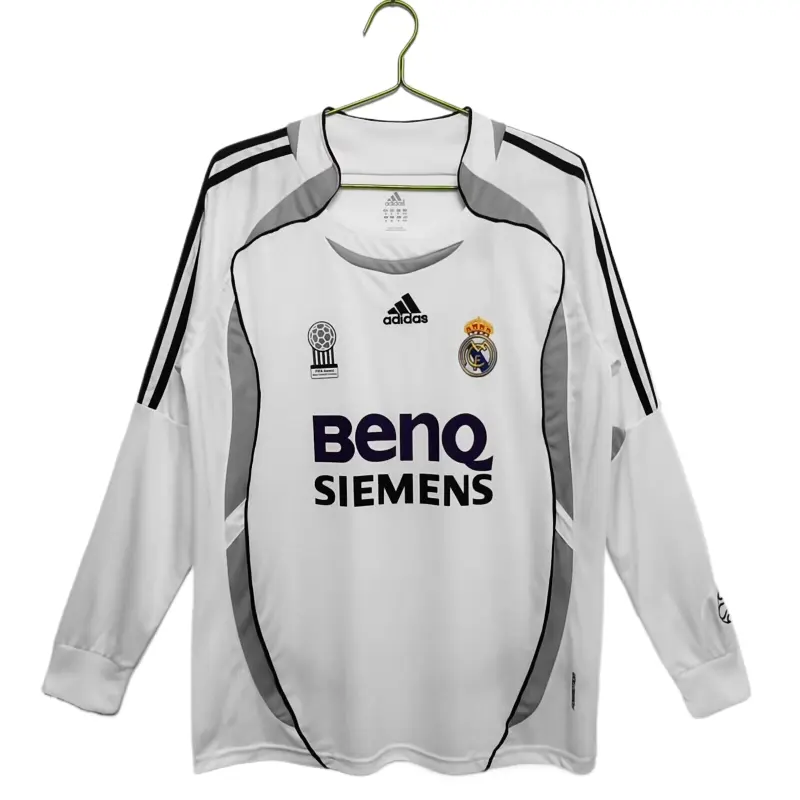 Retro Real Madrid 06/07 Home White Long Sleeves