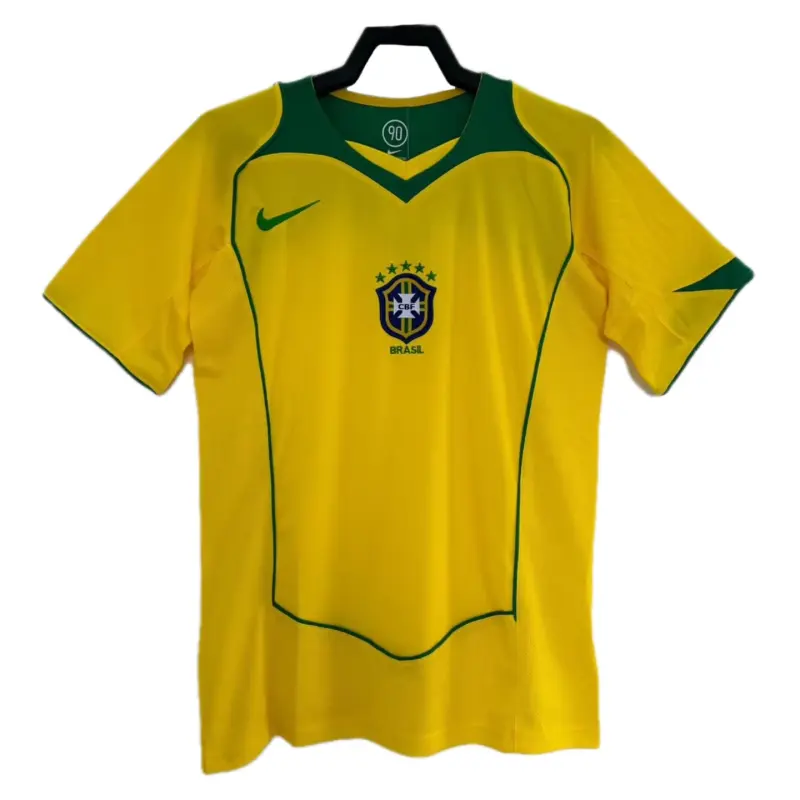 Retro Brazil 2004 Home Yellow