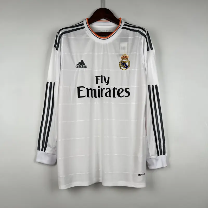 Retro Real Madrid 13/14 Home White Long Sleeves
