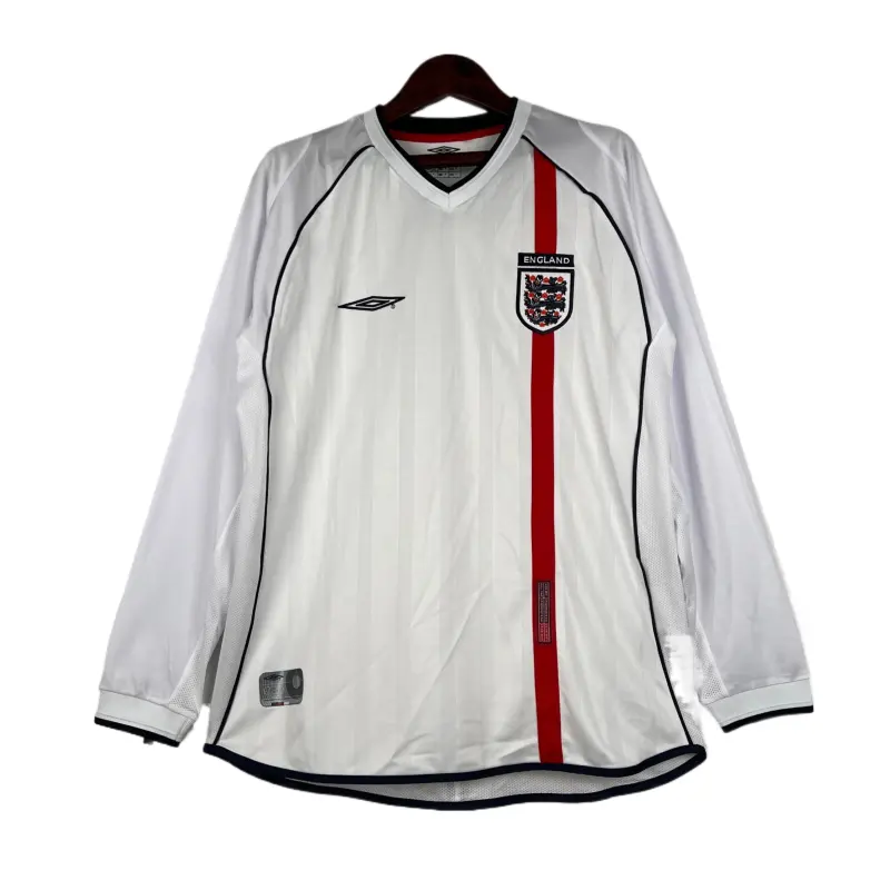 Retro England 2002 Home Long Sleeves White