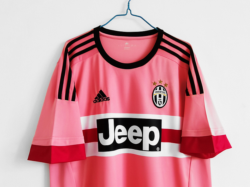 Retro 2015/16 Juventus Away Kit-Pink